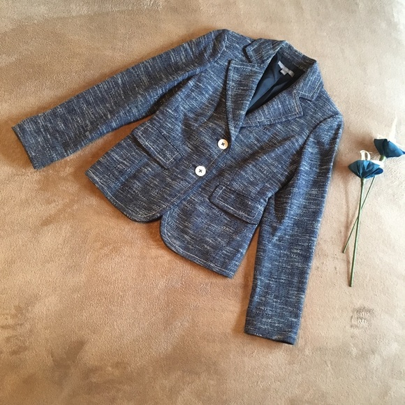 Ann Taylor Jackets & Blazers - SALE! Ann Taylor Blue White Blazer Jacket Size 0